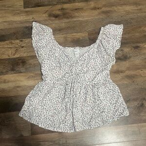 Jag Jeans Light Pink Floral Blouse